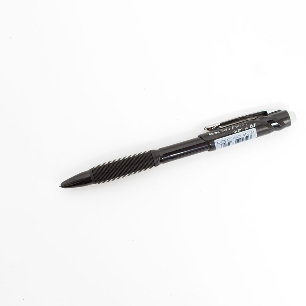 Pentel, Twist, Erase, GT, Mechanical Pencils, 0.7mm, Black